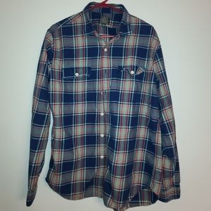 🍂🍂FALL SPECIAL🍂🍂J. Crew | Flannel 100% Cotton Button Up Shirt Sz L